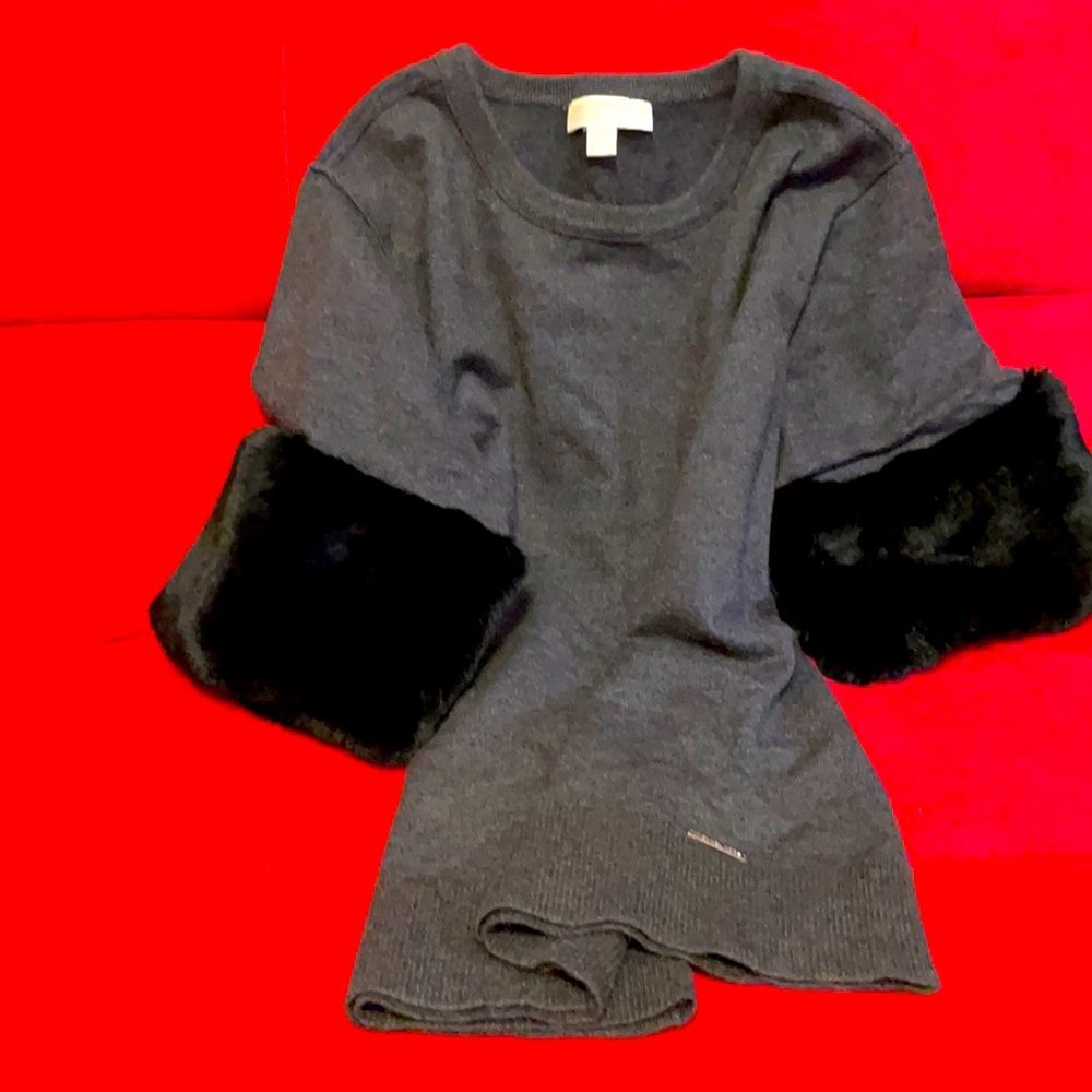 Michael Kors New Faux Fur Sweater